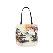 Beautiful Japanese Scene Design Polyester Canvas Tote Bag (AOP)