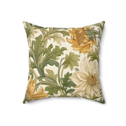 Beautiful and Elegant Floral Spun Polyester Throw Pillow