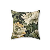 Beautiful and Elegant Floral Spun Polyester Throw Pillow