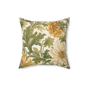 Beautiful and Elegant Floral Spun Polyester Throw Pillow