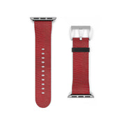 Luxury Look Red Crocodile Watch Band Compatible With Apple Watch