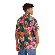 CV2 Boutique Unisex Hawaiian Shirt (AOP) Golden Retriever Tropical