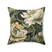 Beautiful and Elegant Floral Spun Polyester Throw Pillow