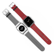 Luxury Look Red Crocodile Watch Band Compatible With Apple Watch