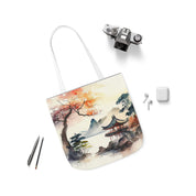 Beautiful Japanese Scene Design Polyester Canvas Tote Bag (AOP)