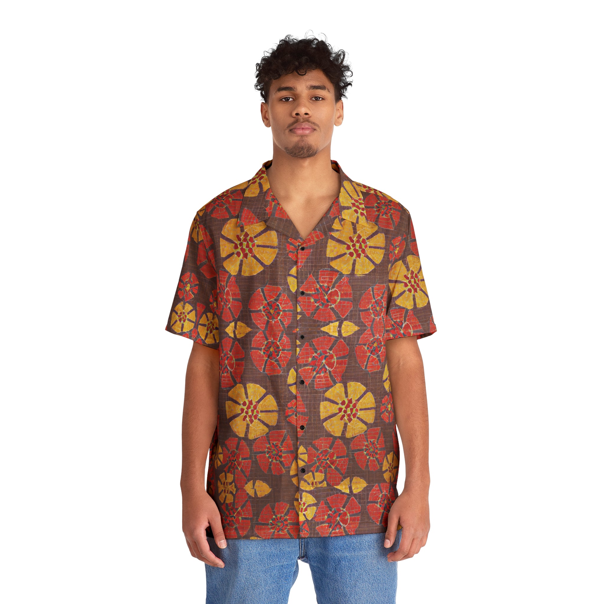 CV2 Boutique Retro Floral Unisex Hawaiian Shirt (AOP)