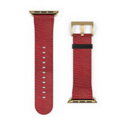 Luxury Look Red Crocodile Watch Band Compatible With Apple Watch