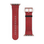 Luxury Look Red Crocodile Watch Band Compatible With Apple Watch