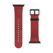 Luxury Look Red Crocodile Watch Band Compatible With Apple Watch