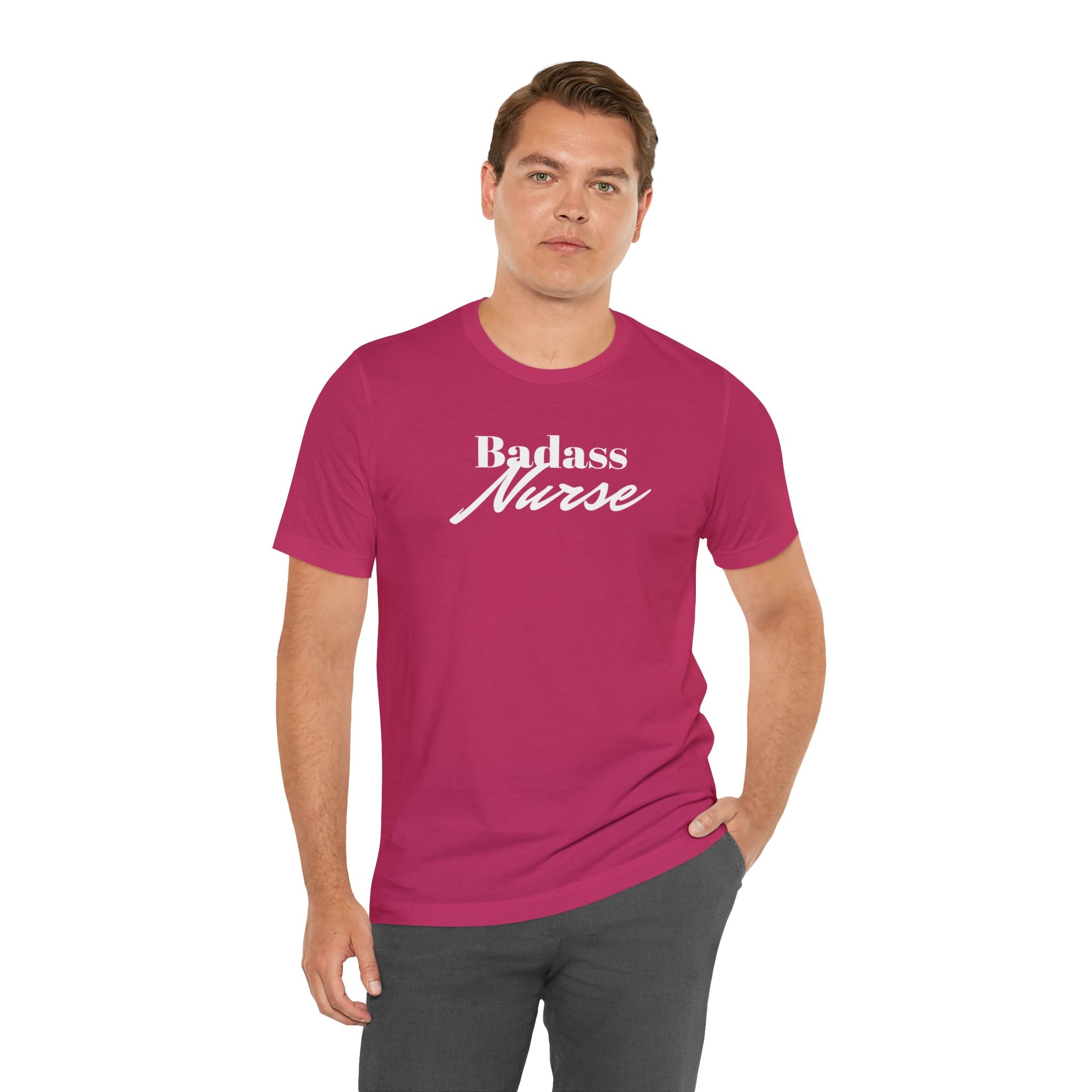 Badass Nurse Unisex Jersey Short Sleeve Tee