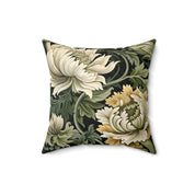 Beautiful and Elegant Floral Spun Polyester Throw Pillow