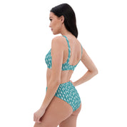 Fresh Designs Blue Seahorse Recycled High-Waisted Bikini