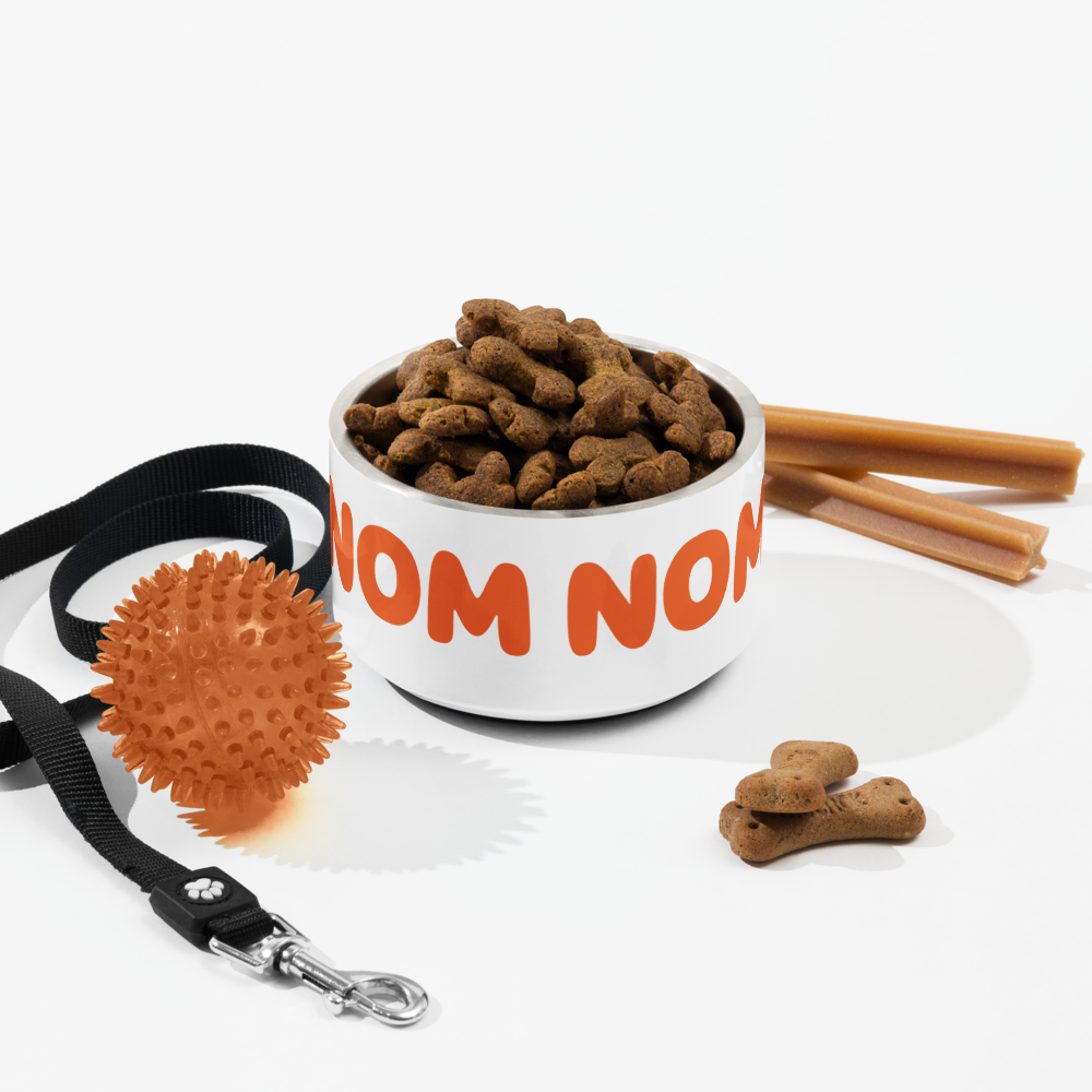 Super Cute Nom Nom Stainless Steel Pet bowl