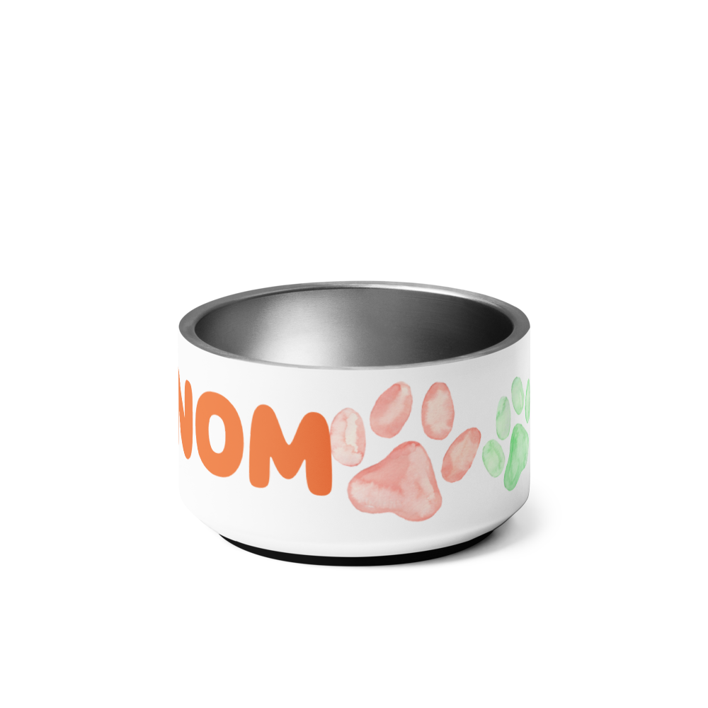 Super Cute Nom Nom Stainless Steel Pet bowl