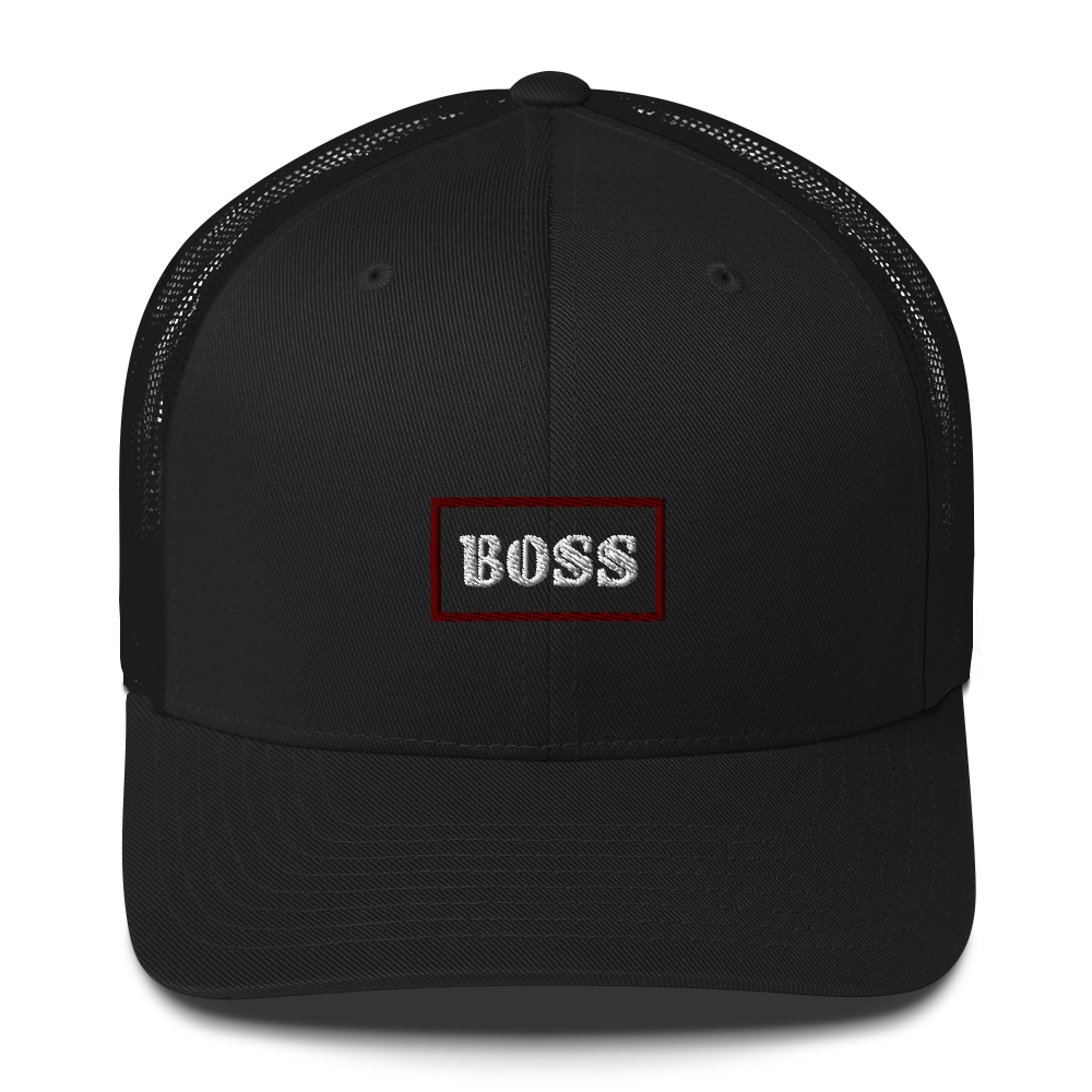 Embroidered Boss Trucker Cap