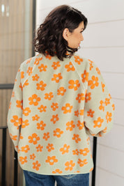 Love It Don't Leave It Floral Fleece Jacket