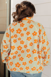 Love It Don't Leave It Floral Fleece Jacket