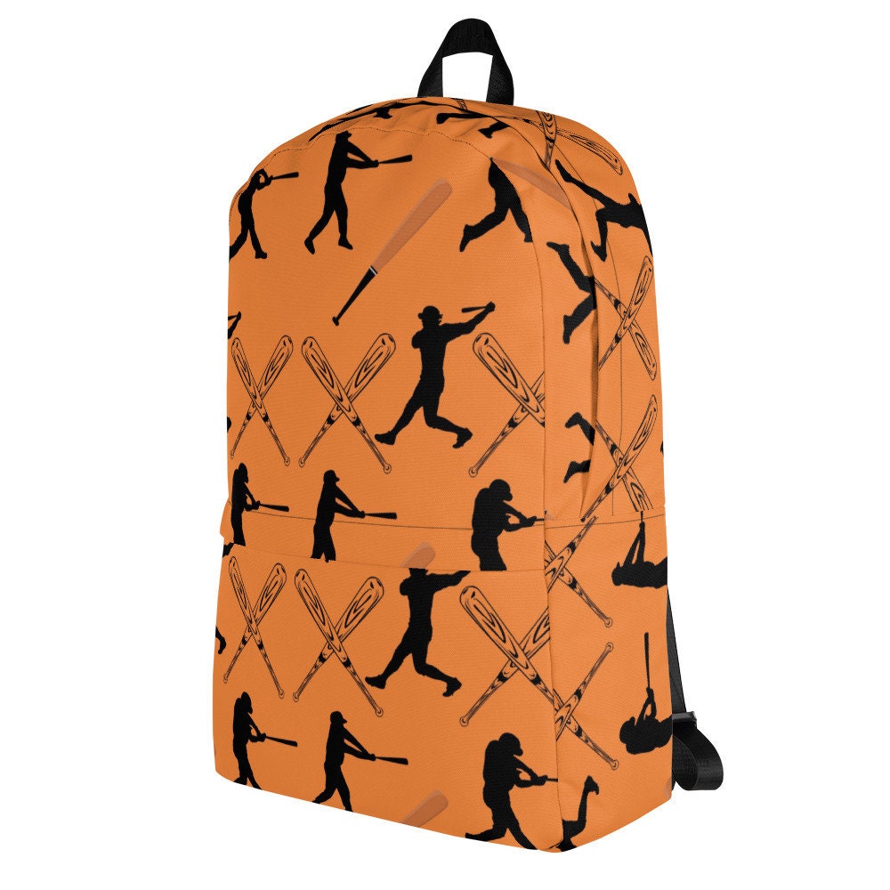 Orange Baseball Backpack