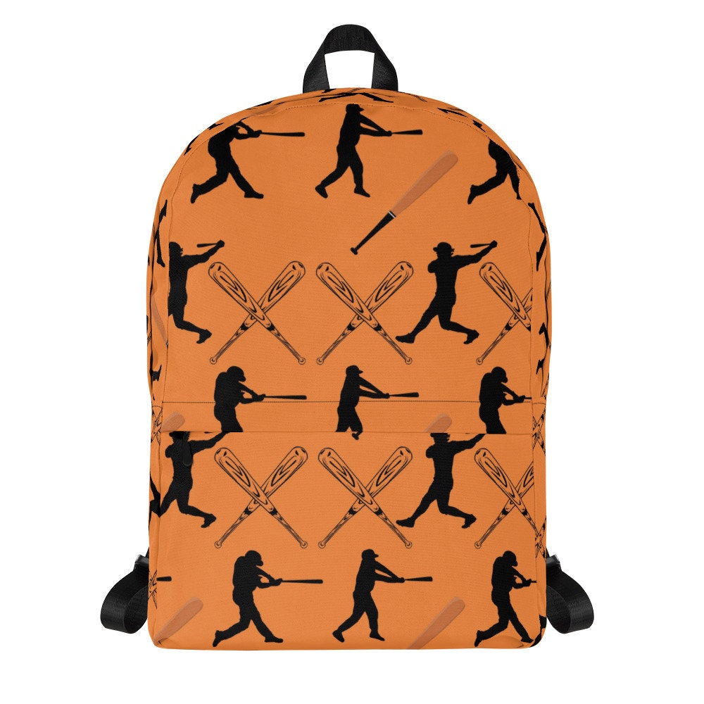 Orange Baseball Backpack