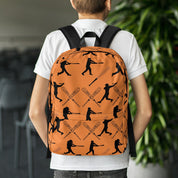 Orange Baseball Backpack