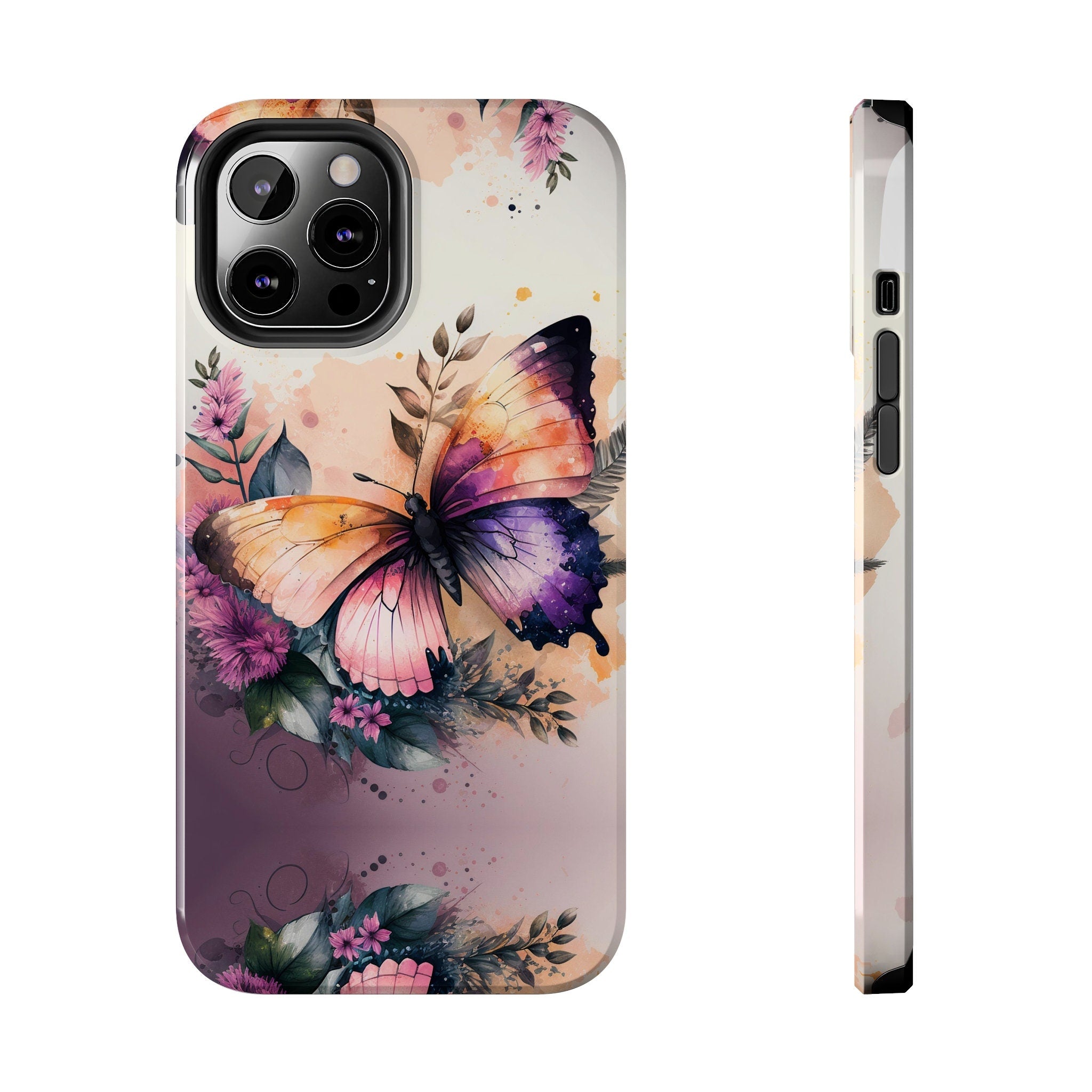 Tough Phone Cases, Case-Mate iPhone Samsung Compatible  Butterfly Floral