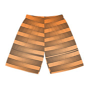 Orange Stripe Basketball Shorts (AOP)